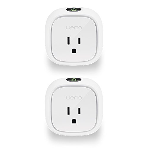 WeMo (F7C029-BDL) Insight Smart Plug 2-pack, Control Your Lights and Manage Energy Costs From Anywhere, No Hub Required. Compatible with Alexa and the Google Assistant