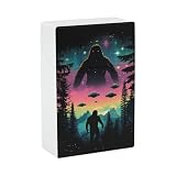 Bigfoot and Aliens Cigarette Case 20s Size Smokes Holder Box Plastic Smoking Accessories