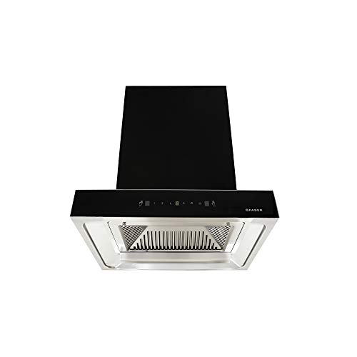 Image of Faber 60 cm 1350 m /hr Auto-Clean box-type Kitchen Chimney (HOOD JUPITER HC SC BK 60, Filterless technology, Touch Control, Black)