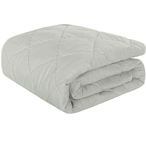 NTBAY NTBAY Oversized Toddler Down Alternative Comforter, 43 x 60, Light Grey