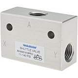 PRO SOURCE 1/4 F NPT Air Control Shuttle Valve: 2 Inlets, 140 max PSI
