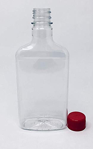 375 ml Crystal Clear Plastic Bottle with Red Tamper Evident Lid 10-Pack