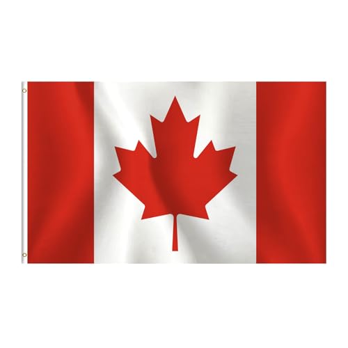 ZDSSM Canada Flag 3x5 FT, Canadian National Flags, Polyester