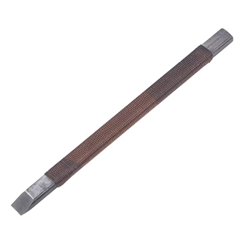 Wood Chisels Carving Knife, 8.5mm Manganese Steel Flat Tip Woodworking Hand Tool Graver 145mm (5.7-Inch) Length with Polyester Thread Handle