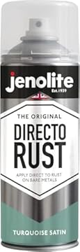 JENOLITE Directorust Turquoise Blue Satin Spray Paint, 400ml, Direct To Rust, Multi-Surface, RAL 6034