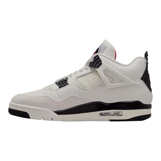 Air Jordan 4 Retro Flight Club Men's Shoes (Sail/University Red/Black) Size 12