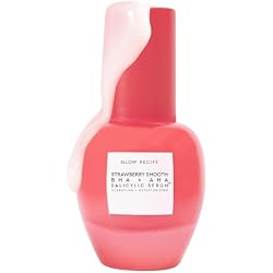 Glow Recipe Strawberry Salicylic Acid Serum, Korean BHA Acne Serum for Blemishes, AHA + BHA Exfoliating Face Serum, Pore Minimizing + Texture Smoothing, Hyaluronic Acid + Allantoin (30ml)