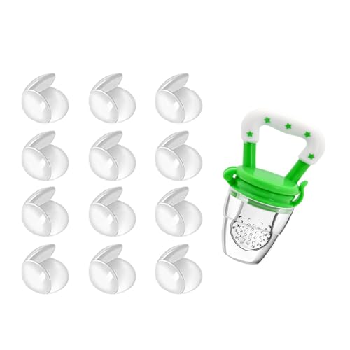 Image of Safe-O-Kid BPA Free Baby Care Combo - 1 Fruit Nibbler + 12 Ball Shaped Cushioned Corner Guards for Safety (Green & Transparent)