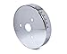 GM Specialty 141725 Harmonic Balancer Cover 6.75" Chrome w/Bowtie Logo for 1955-2004 Chevrolet Small Block V-8