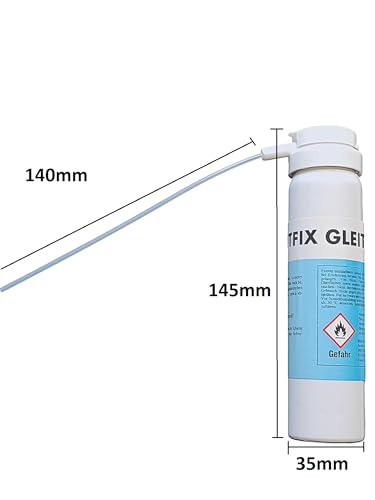 Gleitfix Gardinenschienengleitmittel für Gardinenschienen, Sprühflasche 75ml (75ml)