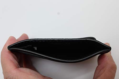 Coach Men's Money Clip Card Case Calf Leather Wallet, F75459 (Black) #TOP6
