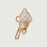 Basketball Player Patterned Silver Natural Wood Framed Acrylic to Hanging Wall Mirror Decorative Sti