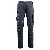 Poches genouillères en CORDURA ultrarésistant avec insertion des genouillères par le haut et avec rabat protégeant des saletés