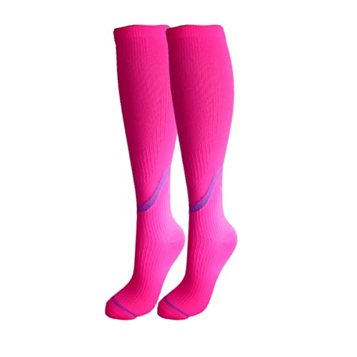 03 Pares Meias Femininas Compressivas Selene Compressão Cor:Rosa;Tamanho:34-39