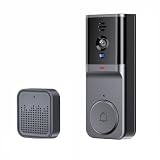 ngnsky WiFi Smart Video Doorbell Camera, Home Security System, 1080HD, Two-Way Call, PIR Human Detection Night Vision,Ring Call,Anti-Theft Alarm,Local Storage.
