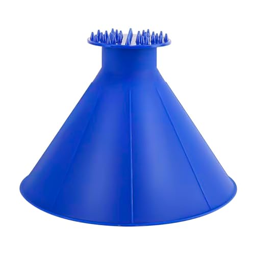 Grattoir à glace conique pour voiture | Lot de 2 cônes bleus - 8