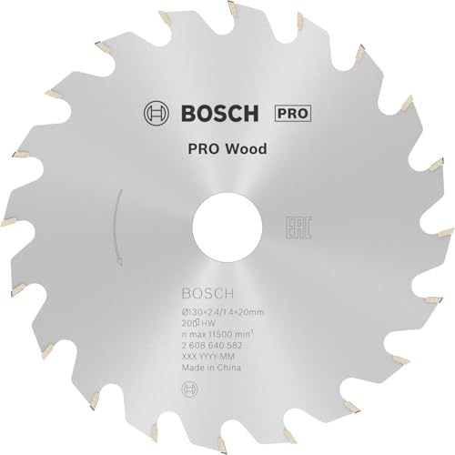 Bosch 1x PRO Wood Kreissägeblatt, 130 x 2,4 x 20 mm, T20