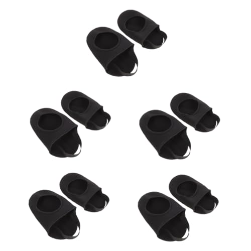 balacoo 5sets Cycling Overshoes Windproof Skid Half Shoe Covers for Bowling Shoes 2pcs*5