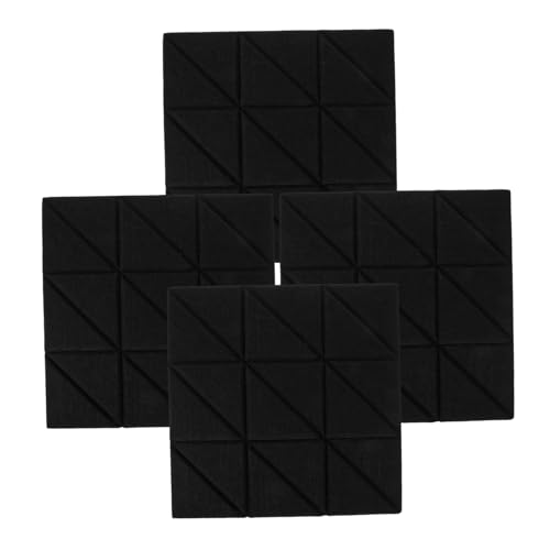 TOYANDONA 4pcs Paneles Acústicos Adhesivos para Aislamiento Sonoro Cuadrados para Estudios en Casa, Oficinas y Espacios de Entretenimiento miniatura 1