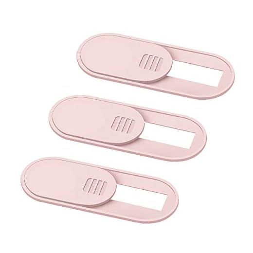 Webcam Camera Cover Slide 0.028-Inch Ultra-Thin Webcam Cover Blocker, Protect Your Visual Privacy and Security (Pink - 3 Pack)
