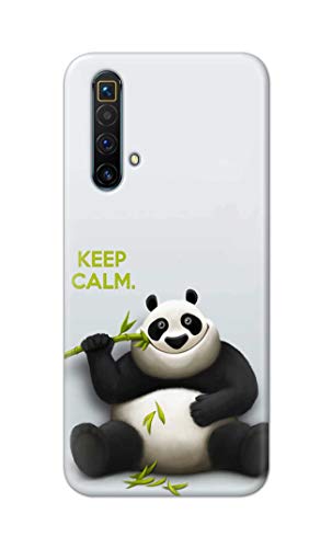 Image of PRINTFIDAA� Printed Hard Back Cover Case for Realme X3 | X3 SuperZoom | Realme X50 5G Back Cover (Cartoon Panda) -2808