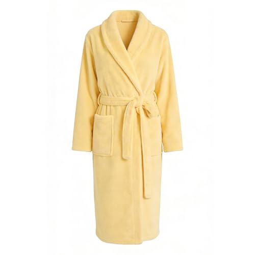 Image of HEARTNICE Womens Fleece Robes, Soft Plush Long Bathrobe, Thick Kimono Robes for Womens, Warm House Coat