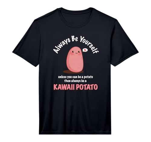 Kawaii Potato Funny T Shirt Cute Japanese Pop Culture Tee Performance T-Shirt