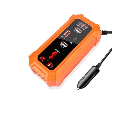 Onduleur de voiture 12v 24v à 220v charge rapide pour smartphone et appareils en route