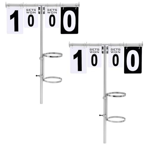 Silipull 2 Set Tennis Scoreboard Tennis Score Keeper for Net Compatible with Most Score Board Set for Volleyball Basketball Outdoor (Standard) by Silipull - Used condition - US$57.94