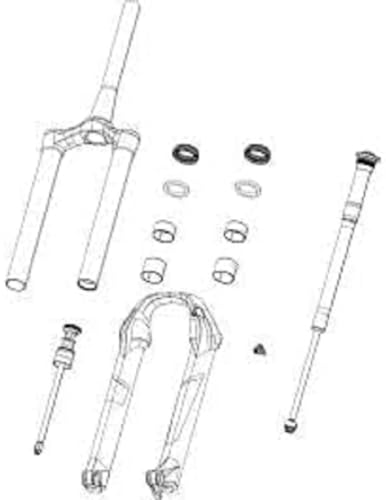 SRAM CSU Zeb DPA 51OS 63OD pivot 1.5 DFB noir pour fourche VTT enduro