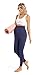 V VOCNI Maternity Leggings with Pockets Over The Belly Thermal Winter Workout Fleece Lined Leggings for Women Navy XX-Large