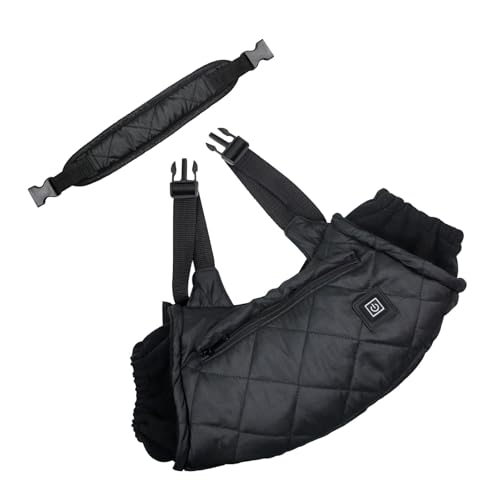 Muff de Mano Calentado con Conector USB - 3 Configuraciones de Temperatura para Comodidad en las Aventuras Invierno (BLACK)