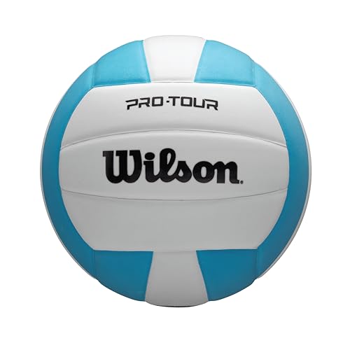 WILSON Pro Tour Indoor Volleyball - Teal/White, Official Size