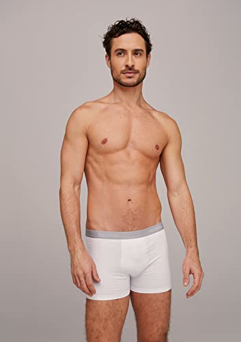 Kit 5 Cuecas Boxer Com Elástico Personalizado Branco XG