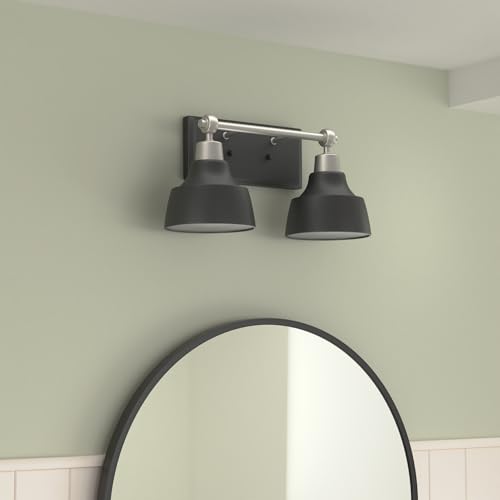 Progress Lighting P300040-009 Bramlett Brushed Nickel Two-light bath & vanity, 8.38x15.13x15.13 by Progress Lighting - Image 2
