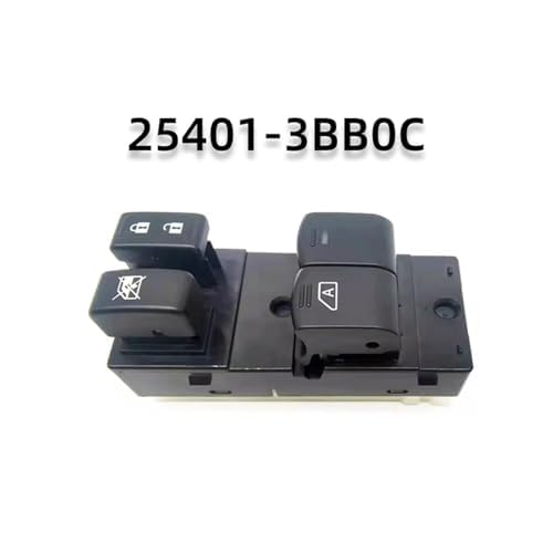 Bouton de commande de lève-vitre électrique commande principale Micra 254013BB0C - 6