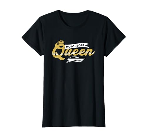 Camicia da barca perfetta per le donne e per la nautica da regina, se amate una grande avventura in barca! Perfetto regalo di compleanno per proprietari di barche, amanti della barca e la moglie della barca