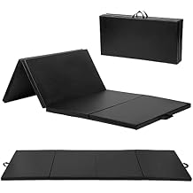 Gymnastic Mat Exercise Mat Yoga Mat Tumbling Mat for Home 4x8x2 Thick Foding Panel Gymnastics Mat with Carrying Handle For School, Clubs