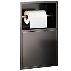 RJYYYDS Waterproof Recessed Shower Niche Stainless Steel Storage Caddy Toilet Paper Holder Stylish Bathroom Organizer 17x23x12 5cm Ideal
