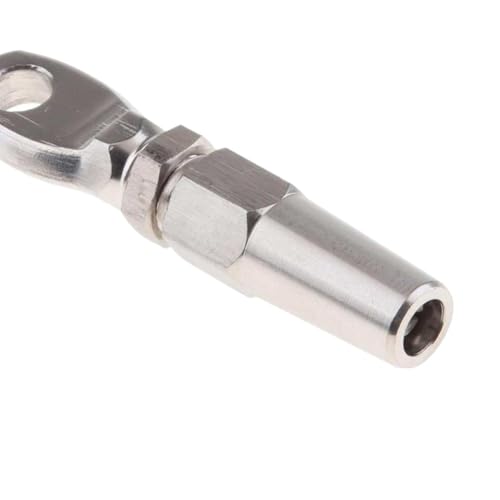 Terminal de ojo Swageless 4 mm acero inoxidable 316 para cable tensor 6