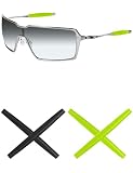 Mryok - Calzini di ricambio per occhiali da sole Oakley Probation, verde (Verde e nero.), Taglia unica
