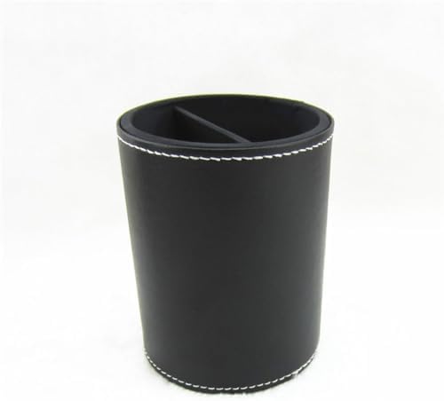 Pen holder divided into two, makeup brush storage box, desktop compartment image 2