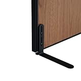 【法人専用】 LOOKIT 片面安定脚 1本 フラットタイプ GOOLOOパーテーション専用 オプション ブラック NF-GLP-F