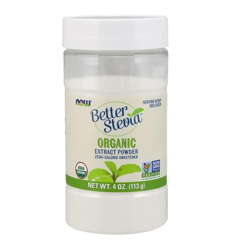 NOW Foods Better Stevia Extract Powder, Organic   113g