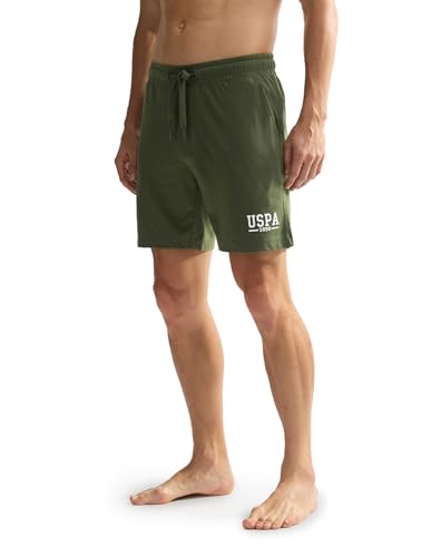 Image of U.S. Polo ASSN. Men's IYBF Solid Logo Knit Lounge Shorts