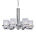 Forte 2405-06-55 Six Light Chandelier, Brushed Nickel