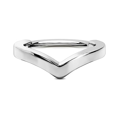 OUFER V-Shaped 16G Surgical Steel Cartilage Hoop Cover