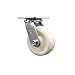 Nylon Swivel Top Plate Caster w/5" x 2" White Wheel - 900 lbs Capacity/Caster - Service Caster Brand