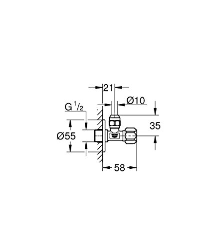GROHE Vitalio Trigger Spray 30 Ensemble de douche chromé avec robinet d'arrêt 1/2"