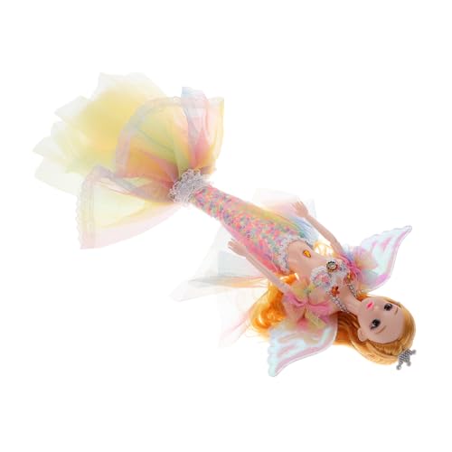 TOYANDONA Muñeca de Sirena para Niñas Articulada y Desmontable Figura Realista Vestido de Colores Juguete Innovador para Casa de Juegos Regalo para Niños